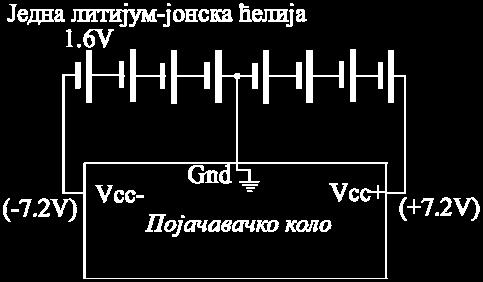 могу пронаћи на тржишту. Електрична шема је приказана на слици 11. Радни напон предполаризације креће се у опсегу 1-10 V.