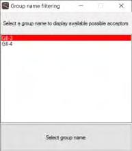 «Filtering by group names» το οποίο αν ενεργοποιηθεί από το χρήστη θα εμφανιστεί η λίστα φιλτραρίσματος όπως φαίνεται στην εικόνα 11.