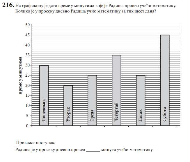 Напомена бр. 8) Аритметичка средина Аритметичка средина n бројева се израчунава као количник збира ти хројева и броја тих бројева. AS = a + a + + a n.