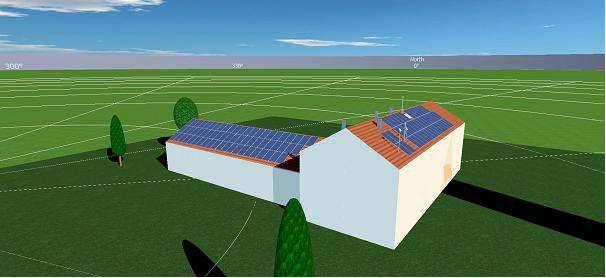 Kada je određen geografski položaj lokacije solarne elektrane te azimut, dalje slijedi izrada glavnog dijela simulacije, a to su ulazni parametri sustava, kao što su odabir fotonaponskih modula, kut