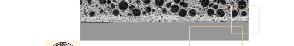 područja. Ploče su sive boje cementa. Rubovi ploča jasno pokazuju sendvič strukturu s tamno smeđim lakim agregatom u srednjem sloju.