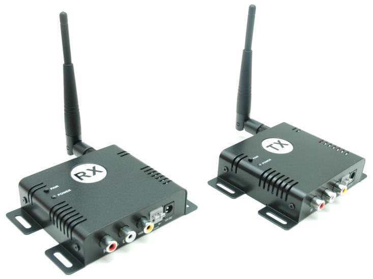 Obrázok 4.15 Zariadenie pre bezdrôtový prenos videosignálov v pásme 2,4 GHz 39 Medzi bezdrôtové spôsoby prenosu možno zaradiť aj optický prenos pomocou modulovaných laserov.