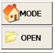 Αυτά τα κουμπιά επιτρέπουν αντίστοιχα την επιστροφή στο αρχικό πλάνο οθόνης (MODE) και το άνοιγμα του παραθύρου διαλόγου για την αποθήκευση των δεδομένων μέσα σε φάκελο.