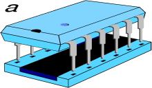 dual inline, 2 - облик транзистора, 3 - flat pack ), б)