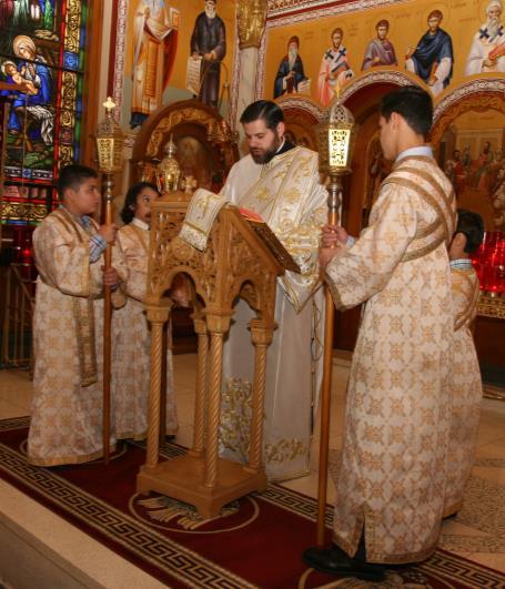and Fr. Iakovos begin the Divine Liturgy.