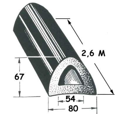 160) Μ Η Κ Ο Σ ( Α ) Χ Π Λ Α Τ Ο Σ ( Β ) Χ Υ Ψ Ο Σ ( Ε ) ΒΑΡΕΩΣ ΤΥΠΟΥ PVC (2,6Μ)