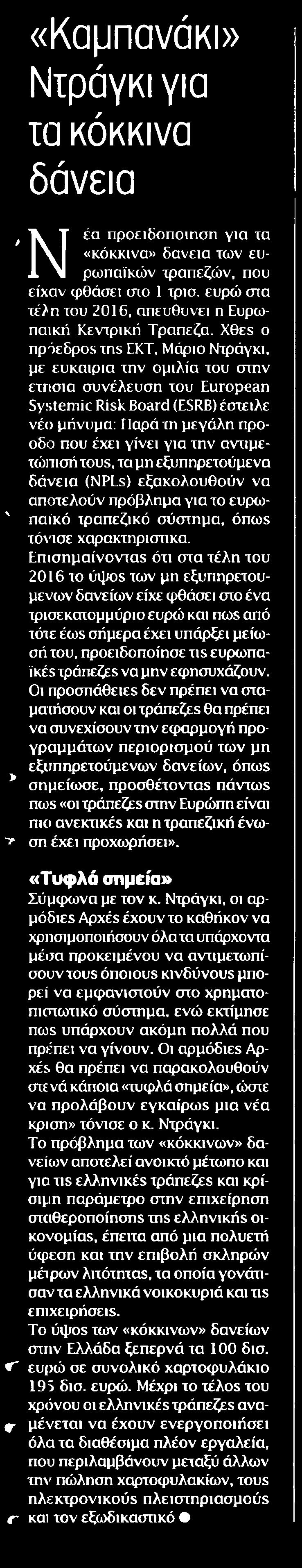 ΚΟΚΚΙΝΑ ΔΑΝΕΙΑ Μέσο:.