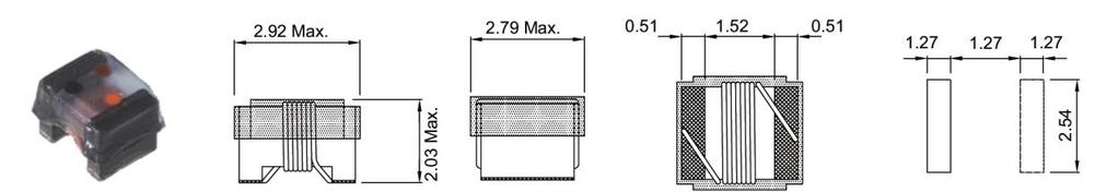 F-1008 PACKAGE DIMENSION ELECTRICAL CHARACTERISTIC F-1008 Type (Units: mm) (μh) Test Freq. F L Test Freq. F SRF Max DCR Irms (ma) Color Code 1st 2nd multiplier SIF1008 470F 0.047 K,J 50 50 50 1.80 0.