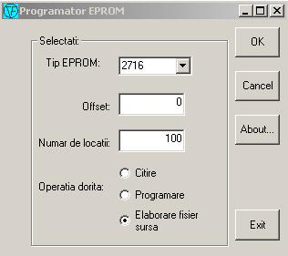 5.2 Demonstraţii practice 85 5.2. Se conectează programatorul de memorii EPROM la portul paralel al unui calculator.