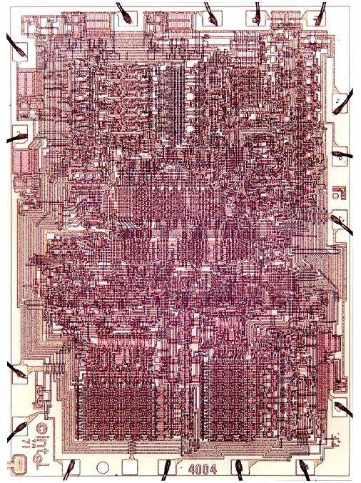4-bit CPU. Πρώτη Ολοκληρωμένη CPU σε chip. Πρώτη εμπορικά διαθέσιμη CPU.