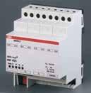A i-bus KNX Έξοδοι Εντολοδοτούμενος επαφέας, 16/20 AX, C-Load, ράγας Διαθέτουν 2, 4, 8 ή 12 ανεξάρτητες επαφές ισχύος για τον έλεγχο διαφορετικών ηλεκτρικών φορτίων.