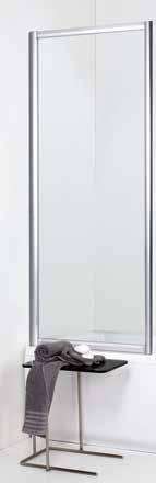 Επάλληλα μπανιέρας Σειρά 7000 C1 Διαφανές κρύσταλλο Σειρά 7000 SC 117 S Επάλληλο μπανιέρας 2 σταθερά & 2 συρρόμενες πόρτες. Κρύσταλλο διαφανές C1 5 mm. Λαβή εσωτερικά και εξωτερικά της καμπίνας.