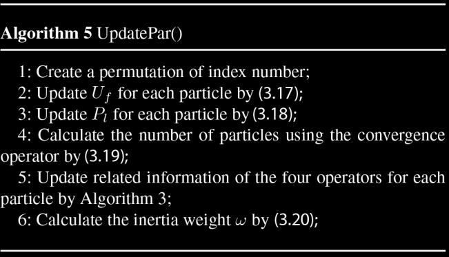 Η παράμετρος της αδράνειας ω που έχουμε αναφέρει στην αρχή του κεφαλαίου παίρνει τιμές από 0.9 έως 0.