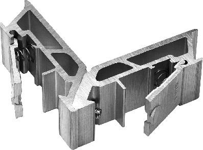 10,9x17,4mm Ãùíßá óýíäåóçò μηχανική 23x23,3mm Mechanical corner cleat 23x23,3mm Γùíßá óýíäåóçò μηχανική