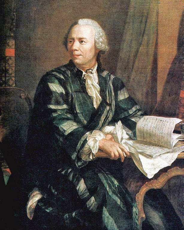 1.3. ΠΡΩΤΟΙ ΑΡΙΘΜΟΙ 17 η Σχήµα 1.3.3: Euler, ηµιουργός: J.E. Handmann (1718-1781), Το παρόν έργο αποτελεί κοινό κτήµα (public domain). Πηγή: Wikimedia Commons https://commons.wikimedia.