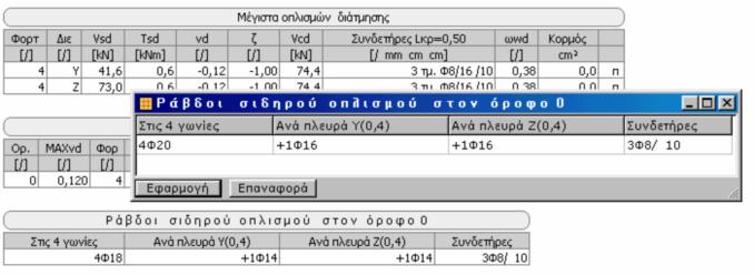 Εγχειρίδιο χειρισµού 433 Επεξεργασία του τεύχους Κάνοντας διπλό κλικ πάνω σε οποιονδήποτε πίνακα του τεύχους, ανοίγει παράθυρο, στο οποίο µπορώ να κάνω διόρθωση των στοιχείων του πίνακα.