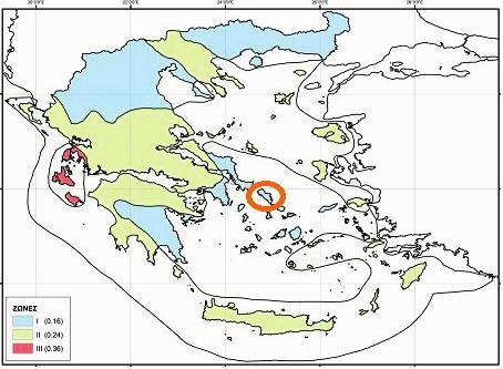 2.1.3.4. Σεισμικότητα Σεισμοτεκτονικά η Άνδρος δεν ανήκει σε περιοχή με σεισμική δραστηριότητα και κατά τους ιστορικούς και πρόσφατους χρόνους δεν έχουν αναφερθεί σεισμοί στην περιοχή.