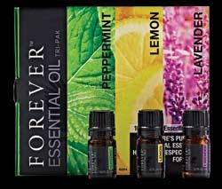 FOREVER ΑΓΑΠΗΜΕΝΟ Forever Essential Oils Tri-Pak Μια βολική συσκευασία για να γνωρίσετε τα αιθέρια έλαια.