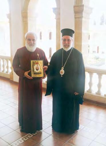 Κατά τη διάρκεια της συνάντησης, οι δύο εκκλησιαστικοί άνδρες συζήτησαν θέματα που αφορούν στις Εκκλησίες Κύπρου και Αντιοχείας, το ζήτημα των διορθόδοξων και διαχριστιανικών σχέσεων, όπως και εκείνο