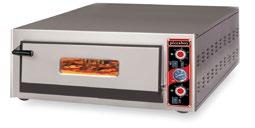 Φούρνοι πίτσας Φούρνος πίτσας ανοξείδωτος επιτραπέζιος IZMAK Τουρκίας. PB-T1680. Τεχνικά χαρακτηριστικά : Με θερμοστάτη για την ρύθμιση της θερμοκρασίας 50-500 C. Επένδυση από πετροβάμβακα πάχους 6cm.