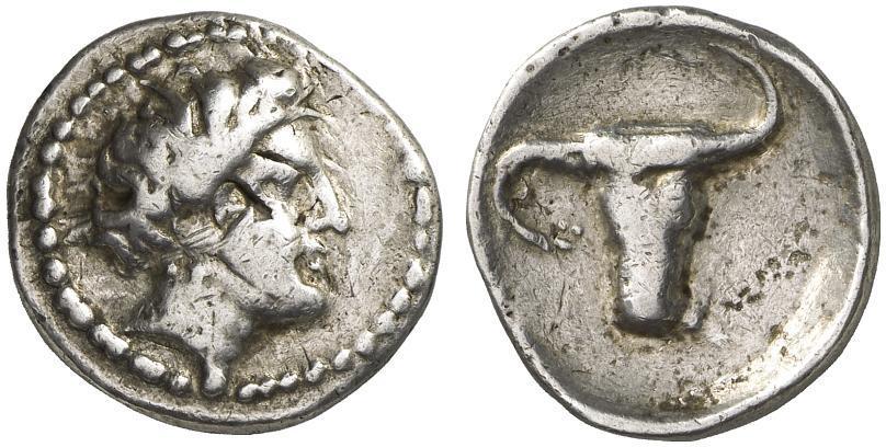 121 Αργυρή δραχμή Λάππας, 100-200 v. Chr. Νόμισμα Λάππας, 200 π. Χ., με Εκάτη και Απόλλωνα 27. Η ΣΥΒΡΙΤΟΣ Η Σύβριτος ή Σίβυρτος ή Σούβριτος βρισκόταν στα νότια της Ελεύθερνας και της Ρίθυμνας.