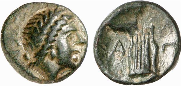 132 Νόμισμα Άπτερας, 100 200 μ.χ, Νόμισμα Άπτερας, 100 200 μ.χ,, με μονόγραμμα πόλης. Νόμισμα Άπτερας, 100 200 μ.χ, με μονόγραμμα πόλης 31.