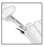Οδηγίες για την χορήγηση του εμβολίου: Προστατευτικό πώμα συσκευής για πόσιμη χρήση 1. Αφαιρέστε το προστατευτικό πώμα από τη συσκευή για πόσιμη χρήση 2.