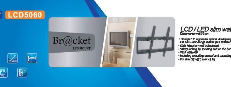 Bracket Βάσεις για οθόνες 37" - 7" ΒΑΣΗ ΓΙΑ LCD-TV LCD 86-1 Βάση για