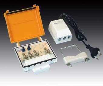 +12V 223 db 4 223 IN UHF IN UHF IN VHF OUT 3 2 1 VHF UHF 5 1 MHz 27, Κανάλια : VHF 5-12 & UHF 21-6 Ενίσχυση : VHF 12 db 2 x UHF 1-2 db ρυθμιζόμενες Στάθμη εξόδου : 11 db / μv Ενισχυτής γενικής