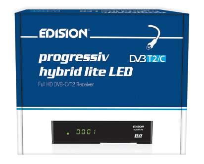 Επίγειοι ψηφιακοί δέκτες. Hybrid Lite Led O EDISION hybrid lite είναι ο νέος, εξελιγμένος T2 Full High definition δέκτης Επίγειων Ψηφιακών καναλιών MPEG4, με εξελιγμένο tuner ακριβείας DVB-T2 & DVB-C.