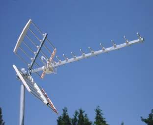 ROC antenna Κεραίες ενός διπόλου. Διαθέτουν γειωμένο δίπολο για αντικεραυνική προστασία.