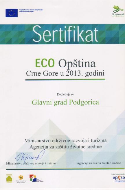 304. Na osnovu člana 18 Zakona o životnoj sredini ( Sl. list CG, br. 48/08, 40/10 i 40/11) i člana 48 Statuta Glavog grada ( Sl. list RCG Opštinski propisi, brој 28/06 i Sl.