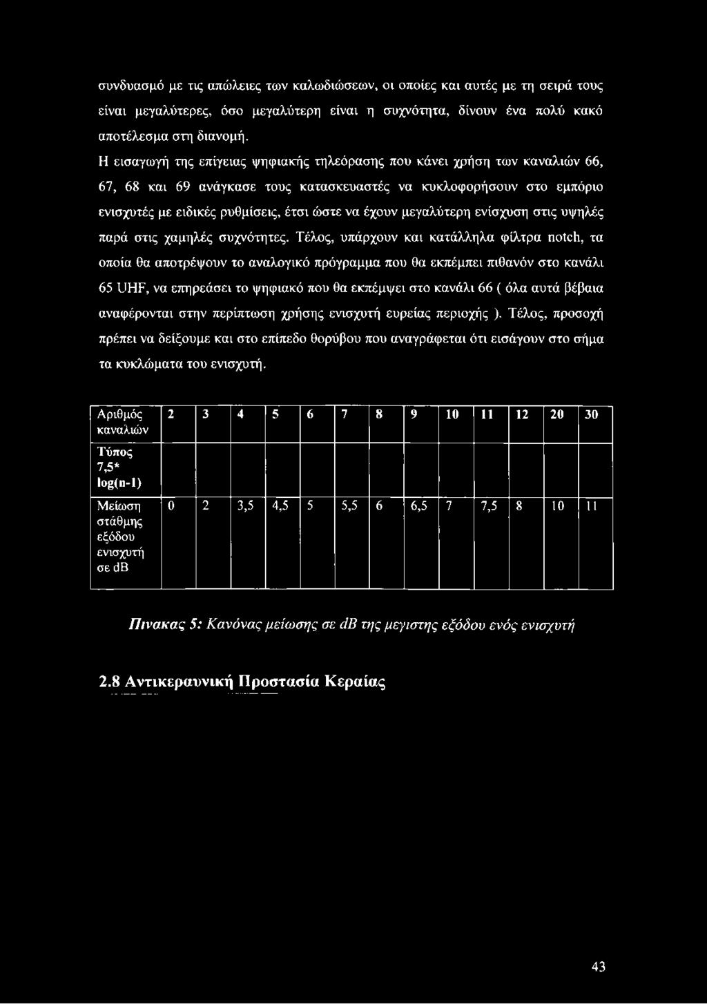 έτσι ώστε να έχουν μεγαλύτερη ενίσχυση στις υψηλές παρά στις χαμηλές συχνότητες.