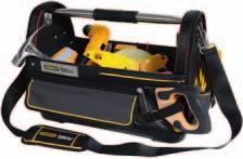 FATMAX XTREME ΑΝΟΙΧΤΗ ΤΣΑΝΤΑ Η κορυφαία σειρά της Stanley σε τσάντες εργαλείων Άκαμπτη κατασκευή για αναλλοίωτο σχήμα και επιτρέπει να βλέπουμε το περιεχόμενο Θήκες εργαλείων πολλαπλής χρήσης για