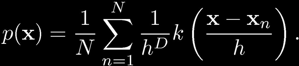 Συνάρτηση πυρήνα (kernel function) ή παράθυρο Parzen (Parzen window) και