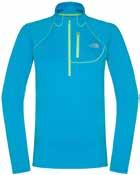 women s run apparel RUNNING 187 THE NORTH FACE Wmn s Impulse Active 1/4 Zip Χειμερινή δρομική μπλούζα από την σειρά Flight Series σχεδιασμένη να κατανέμει την θερμότητα εκεί που το σώμα την έχει