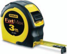 ΜΕΤΡΗΣΗ ΚΑΙ ΣΧΕΔΙΑΣΗ FATMAX MINI ΜΕΤΡΑ Κλιπ ζώνης Αποτελεσματικό μπλοκάρισμα της λάμας Ο γάντζος με τα τρία πριτσίνια αντέχει 40% περισσότερο στη δύναμη επαναφοράς σε σύγκριση με το γάντζο με τα δύο