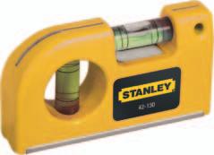 STANLEY ΑΛΦΑΔΙ ΤΣΕΠΗΣ 2 μάτια εύκολα στην ανάγνωση Μέγεθος τσέπης Ισχυρό φορμαρισμένο σώμα από πλαστικό Σπάνια και πολύ δυνατή μαγνητική βάση 0-42-130 Stanley Αλφάδι τσέπης X 6