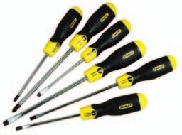 για κάθε τύπο βίδας 0-65-013 CushionGrip Σετ 4 Κατσαβίδια - Ίσια & Phillips (Phillips) (Παράλληλο 6.5mm x 200mm. Ίσιο 5mm x 100mm.