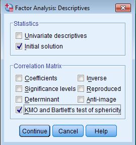 5 Η οθόνη Descriptives Εικ. 6 Η οθόνη Extraction (4) Κλικ στο Extraction.