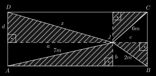 a = 30cm, d 1 = 36cm, d = 48cm 9. U oštrouglom trouglu ABC visina iz vrha C dijeli suprotnu stranicu na dva dijela: AB i DB kojima su dužine AD = 4cm, DB = 1cm.