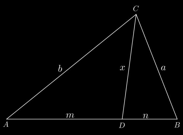 m + n = c CD = x ΔABC: a + b + c = 50 ΔADC: m + x + b = 45} a + b + c + m + x + b + n + x + a = 130 ΔBCD: n + x + a = 35 =50 a + b + c + x = 130 (a + b + c) + x = 130 x = 30 x = 15 4.