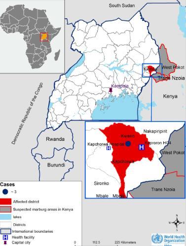 Αιμορραγικός πυρετός Marburg Επιδημία αιμορραγικού πυρετού Marburg είναι σε εξέλιξη από τις 17 Οκτωβρίου 2017 στην επαρχία Kween, στην ανατολική Ουγκάντα.