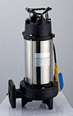 preporuka ugradnje strujne zaštite (Terma PW-01M) Dimenzije Model DN1 DN2 Dimenzije n h f VCE55M 1 1/4 1 199 235 435 Crpke za otpadnu vodu (sa rezačem) Crpka za otpadnu vodu namijenjena je odvodnji