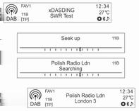 86 Ραδιόφωνο Αυτόματη αναζήτηση στοιχείου υπηρεσίας DAB Αναζήτηση ραδιοφωνικού σταθμού
