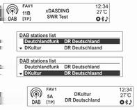 Γυρίστε τον περιστροφικό διακόπτη MENU-TUNE για να επιλέξετε DAB manual tuning (Χειροκίνητος συντονισμός DAB) και στη συνέχεια πατήστε το κουμπί MENU-TUNE.