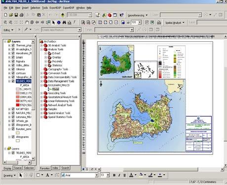 13. Τοπογραφία & GIS Τ α Γεωγραφικά Συστήματα Πληροφοριών (GIS) έχουν σχεδιαστεί για τις σύγχρονες ανάγκες διαχείρισης και επεξεργασίας σύνθετων γεωγραφικών δεδομένων και χρησιμοποιούνται πλέον σ ένα