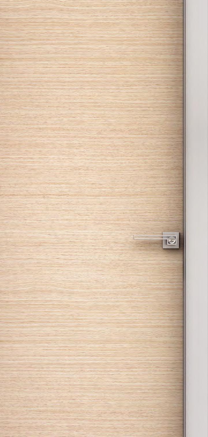 Interno linear doors Σειρά εσωτερικών ανοιγόμενων και συρόμενων θυρών, εξοπλισμένη με πλήθος υλικών, χρωμάτων, σχεδίων και φινιρισμάτων.