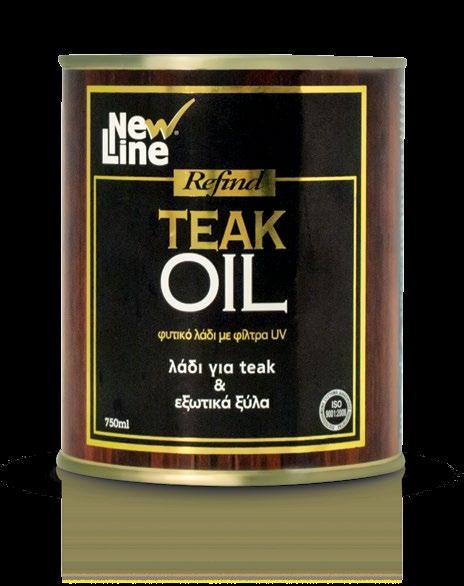 ΠΡΟΪΟΝΤΑ ΓΙΑ ΞΥΛΑ TEAK Teak Oil Λάδι για teak & εξωτικά ξύλα. Φυτικό λάδι με φίλτρα UV.