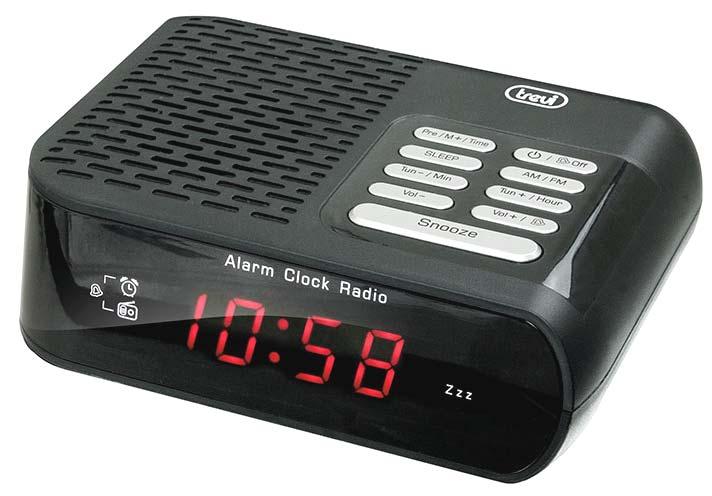 Ραδιορολόγια RC 827 D Ραδιόφωνο PLL με 20 μνήμες. Ψηφιακή οθόνη με κόκκινους αριθμούς. Μπαταρία back up 9 Volt. Ξυπνητήρι με ραδιόφωνο ή alarm.